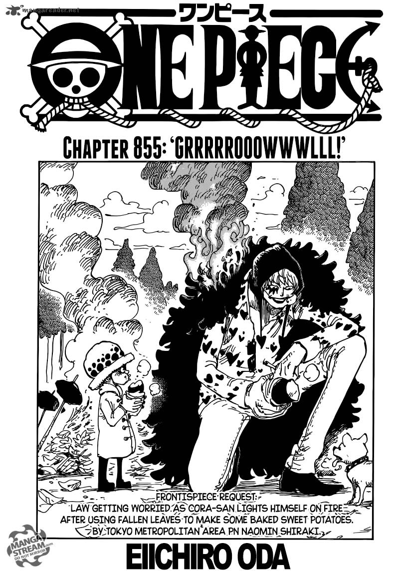 One Piece Manga Chapter 855 page 1 - Gugyurururu!!!