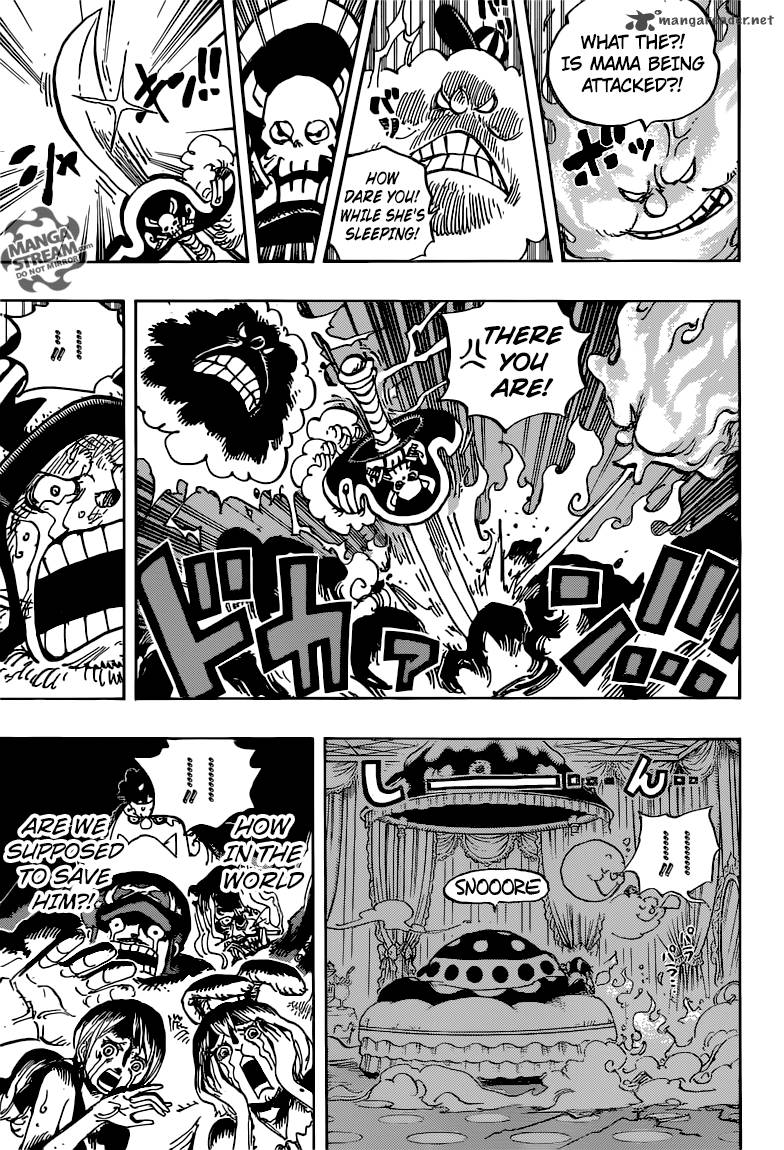 One Piece Manga Chapter 855 page 6 - Gugyurururu!!!