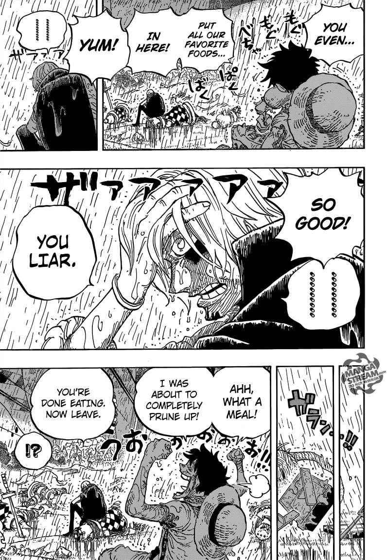 One Piece Manga Chapter 856 page 11 - Liar