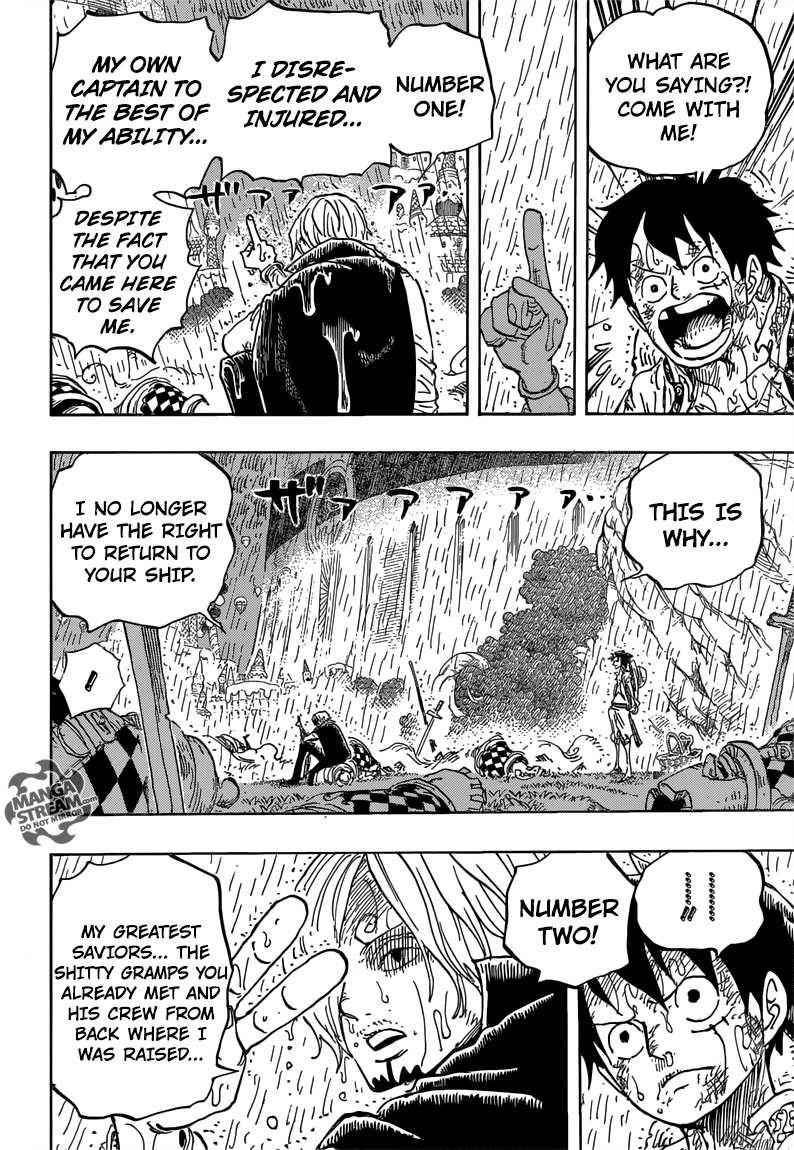 One Piece Manga Chapter 856 page 12 - Liar