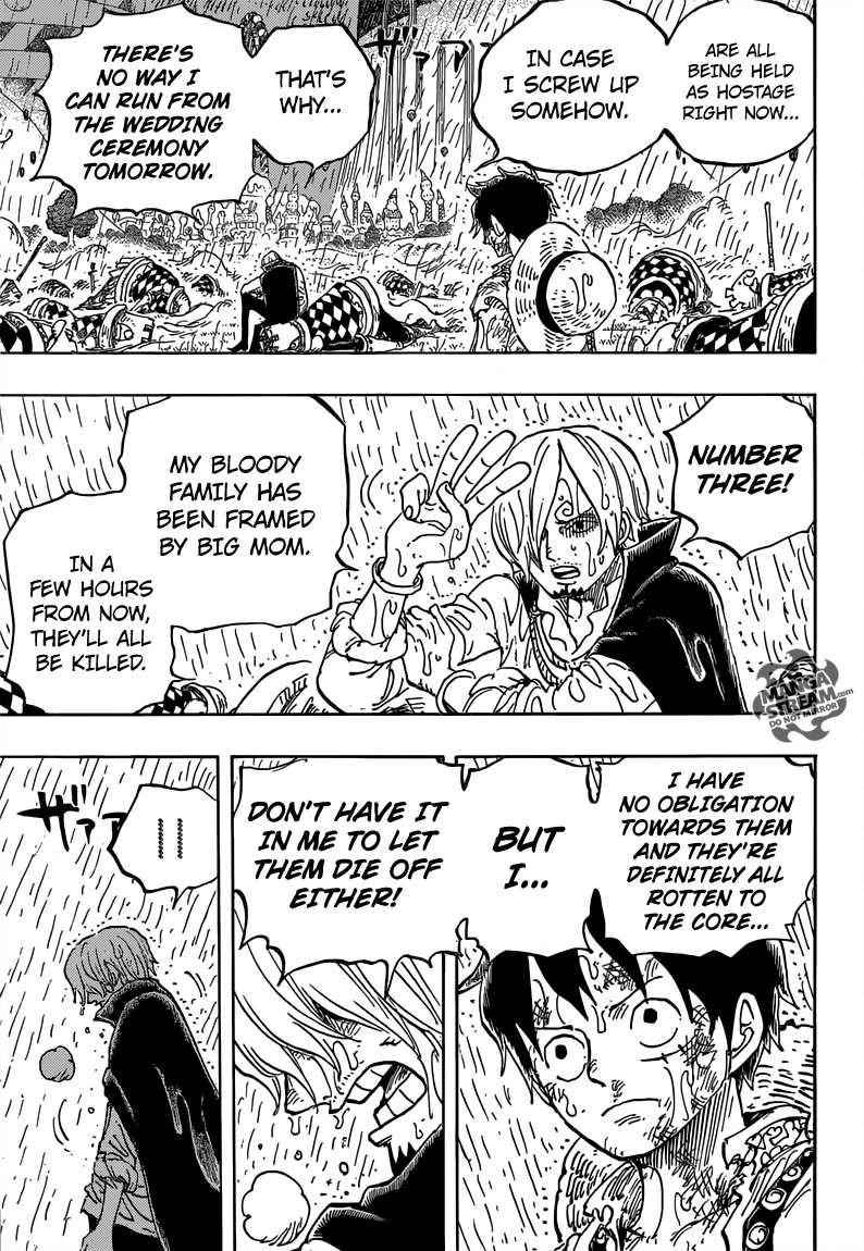 One Piece Manga Chapter 856 page 13 - Liar