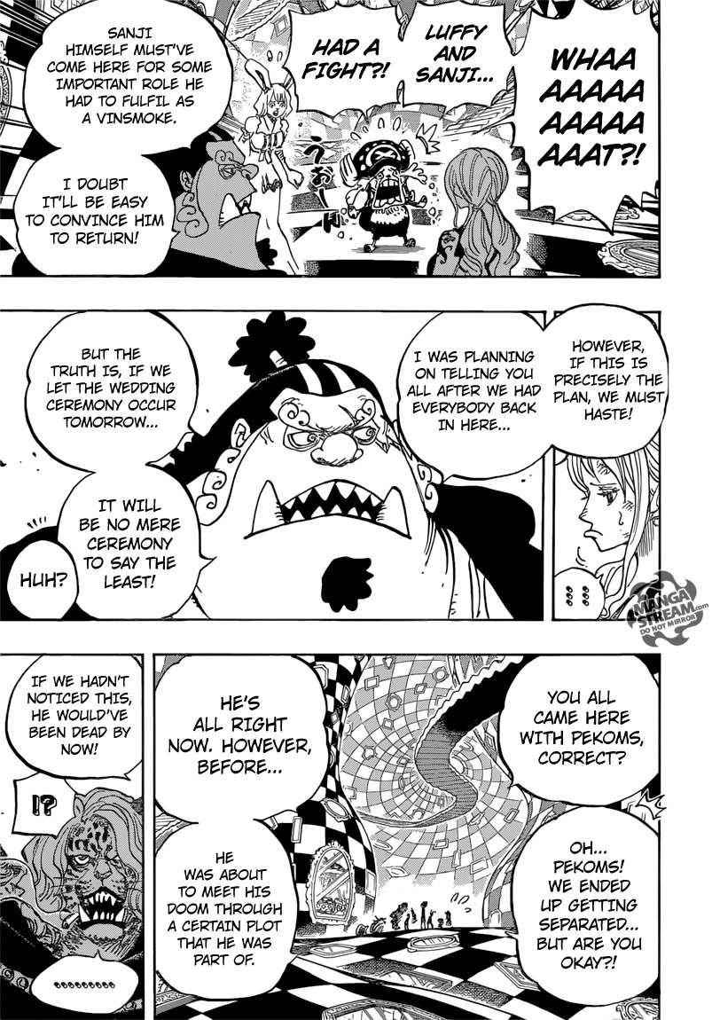 One Piece Manga Chapter 856 page 3 - Liar