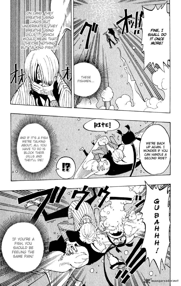 One Piece Manga Chapter 86 page 20 - Chivalry vs. Fish-Man Karate