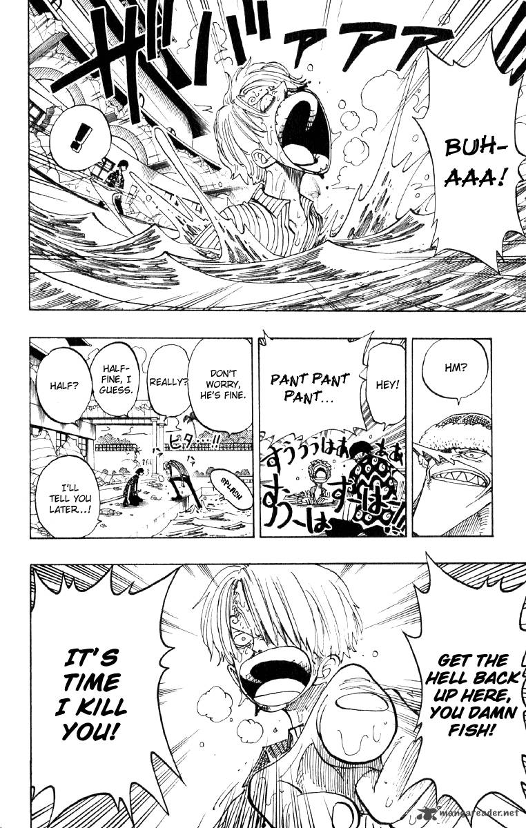 One Piece Manga Chapter 86 page 21 - Chivalry vs. Fish-Man Karate