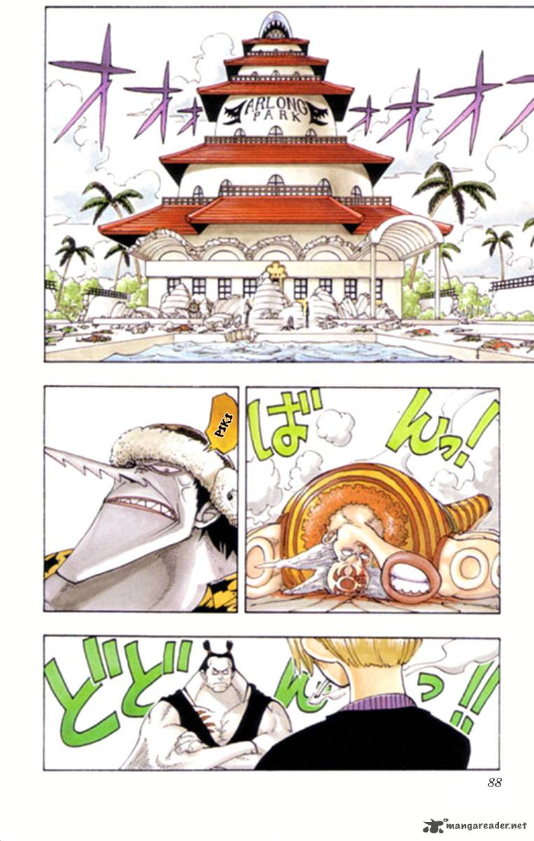 One Piece Manga Chapter 86 page 3 - Chivalry vs. Fish-Man Karate