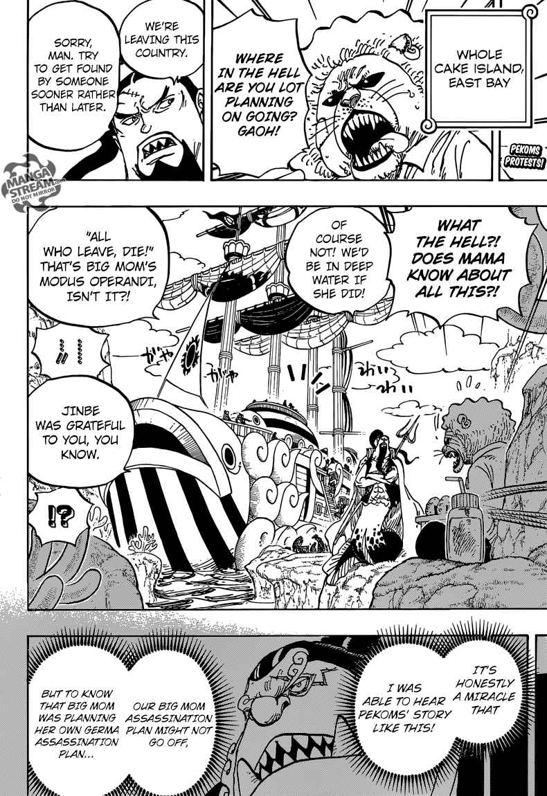 One Piece Manga Chapter 860 page 2 - 10:00 Opening of the Banquet