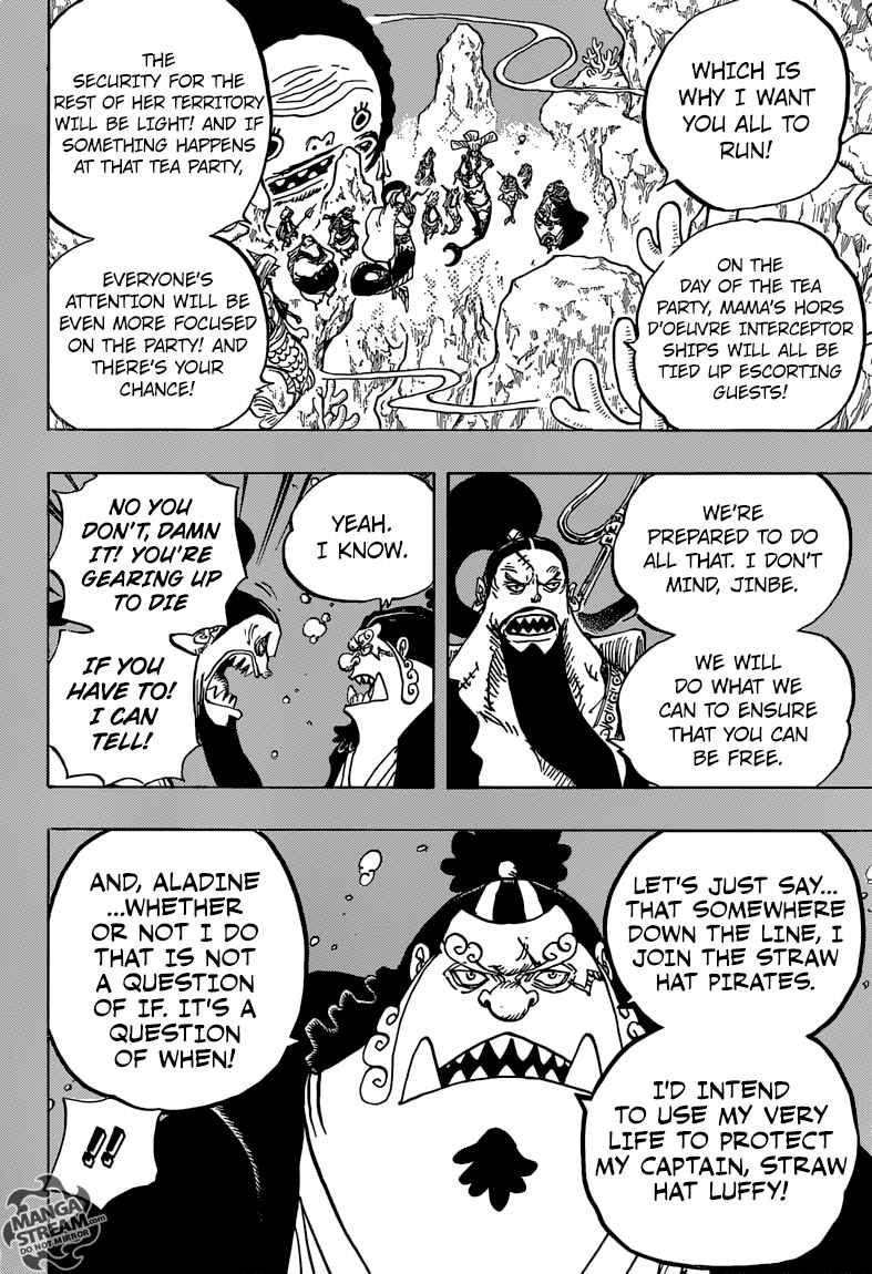 One Piece Manga Chapter 860 page 4 - 10:00 Opening of the Banquet