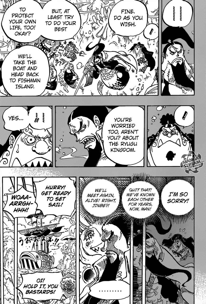 One Piece Manga Chapter 860 page 5 - 10:00 Opening of the Banquet