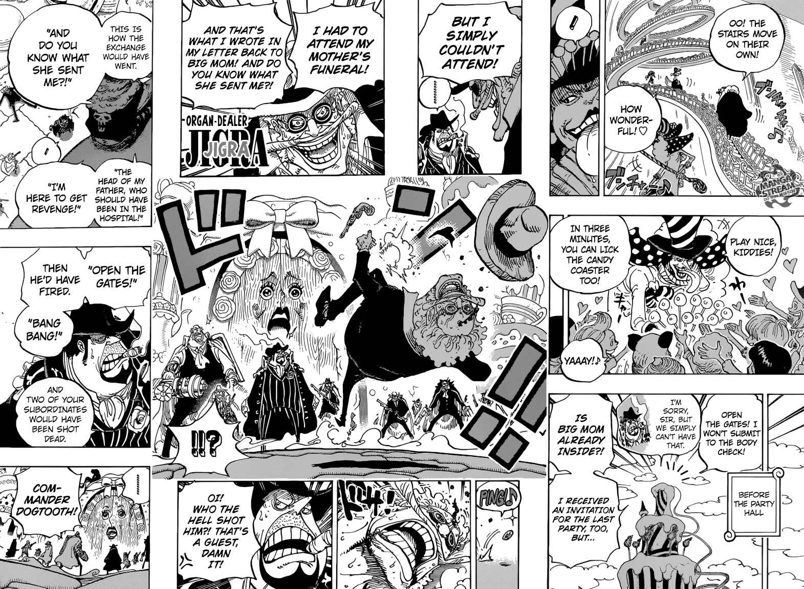 One Piece Manga Chapter 860 page 9 - 10:00 Opening of the Banquet