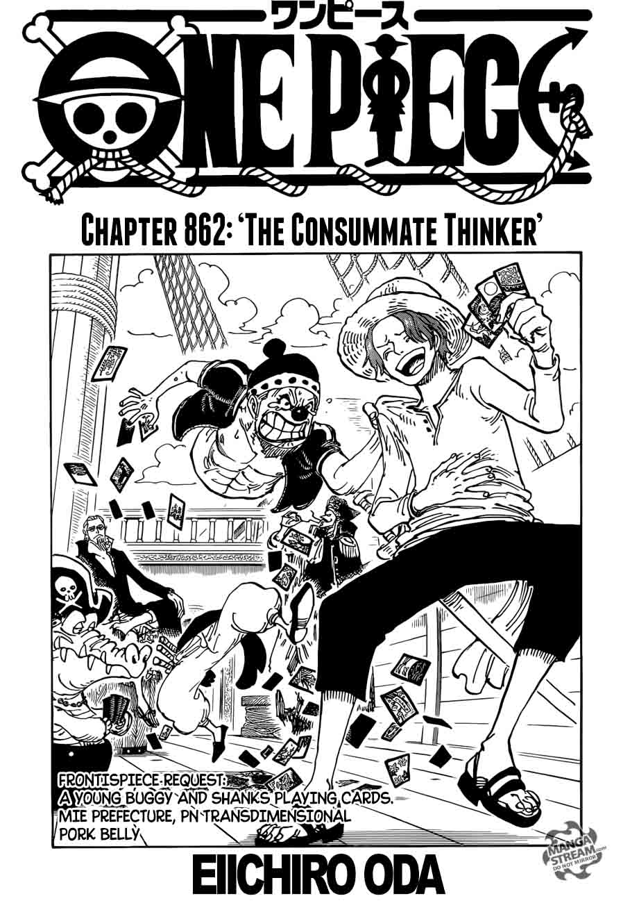 One Piece Manga Chapter 862 page 1 - The Intelligent Ones