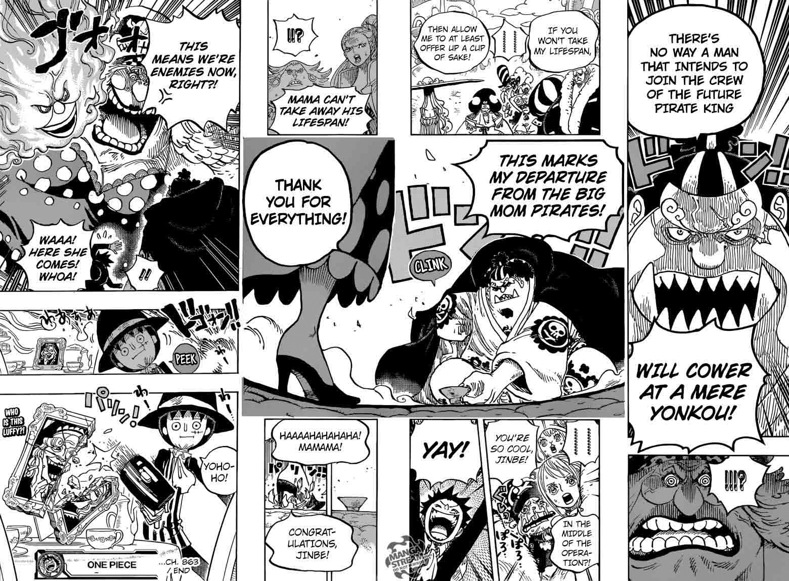 One Piece Manga Chapter 863 page 19 - The Honorable