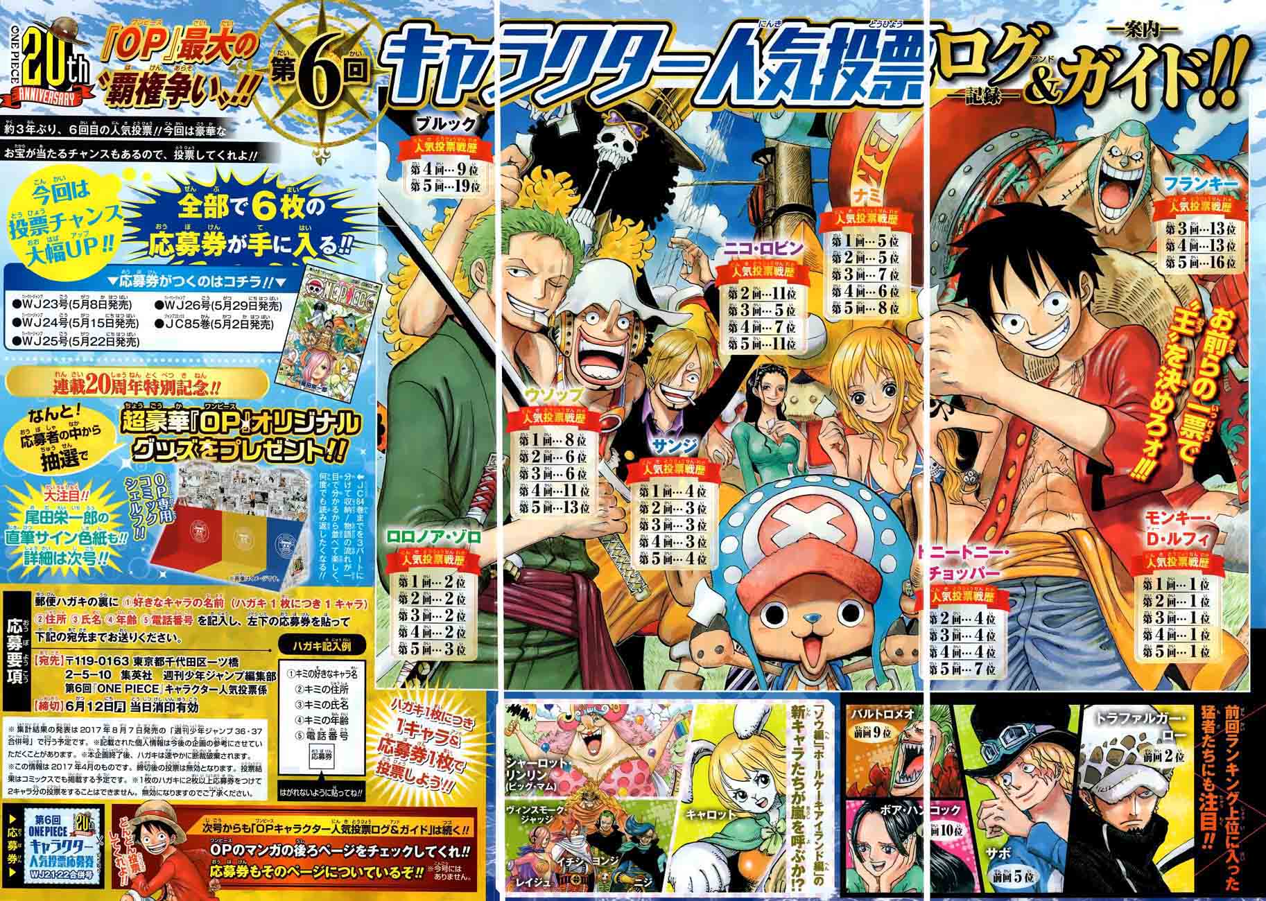 One Piece Manga Chapter 863 page 3 - The Honorable