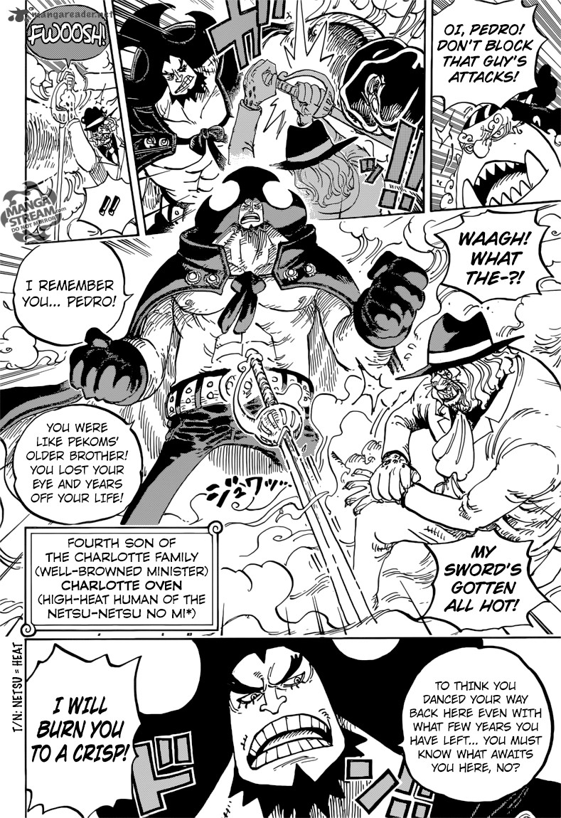 One Piece Manga Chapter 864 page 10 - The Vinsmoke Massacre Plot