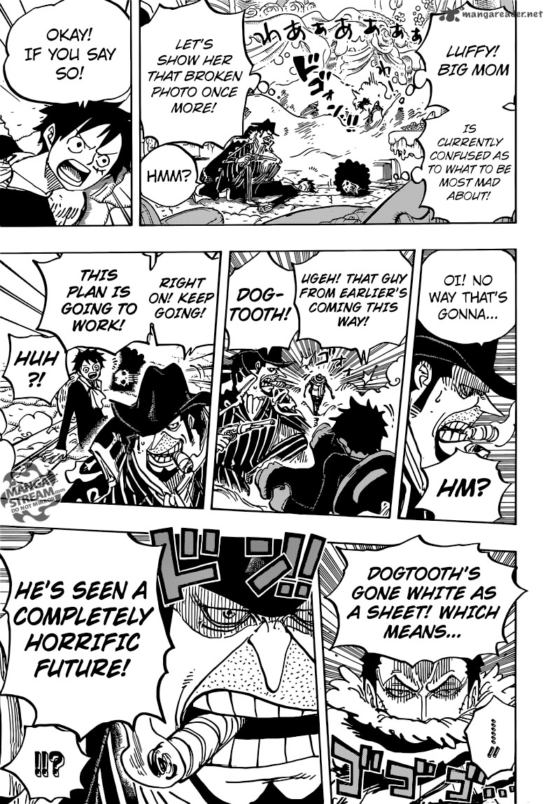 One Piece Manga Chapter 864 page 14 - The Vinsmoke Massacre Plot