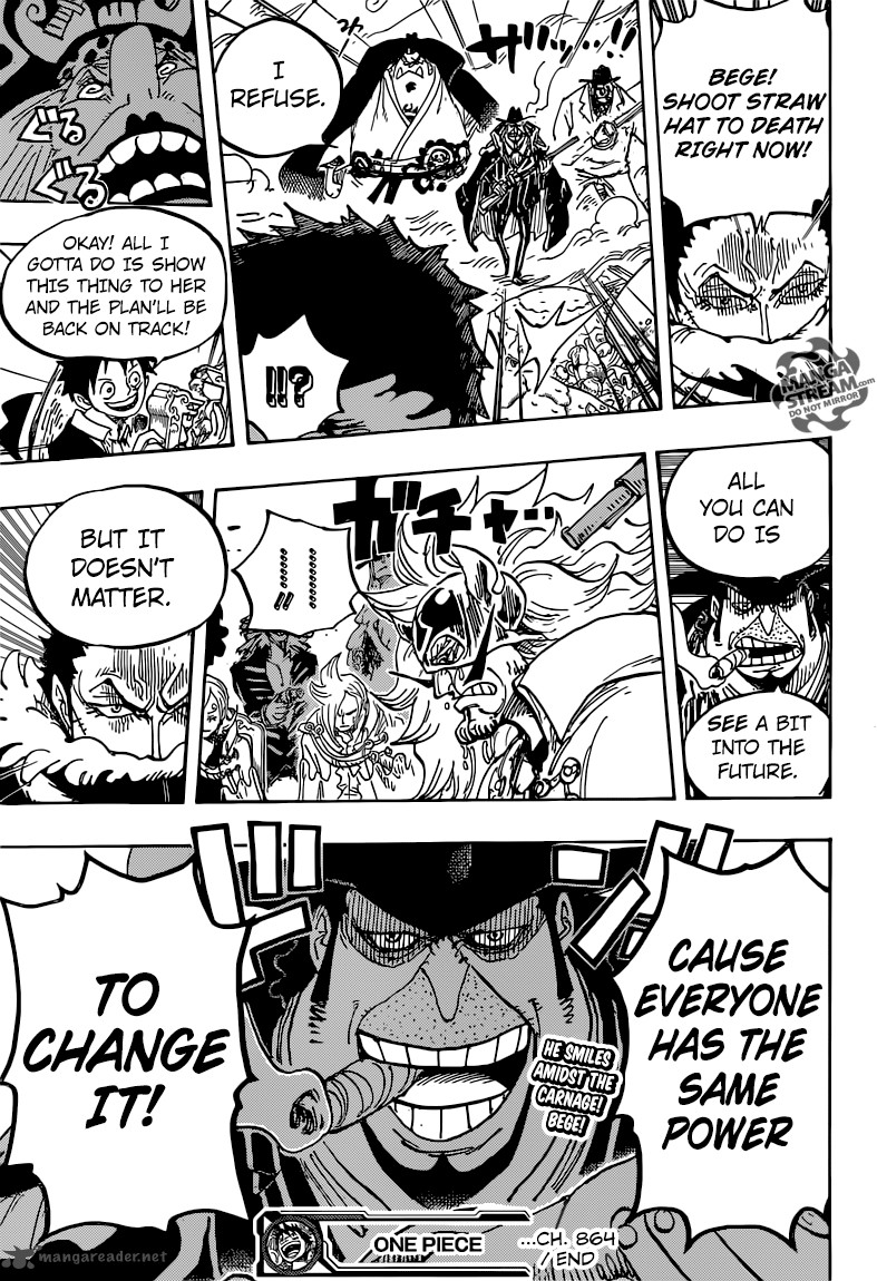 One Piece Manga Chapter 864 page 16 - The Vinsmoke Massacre Plot