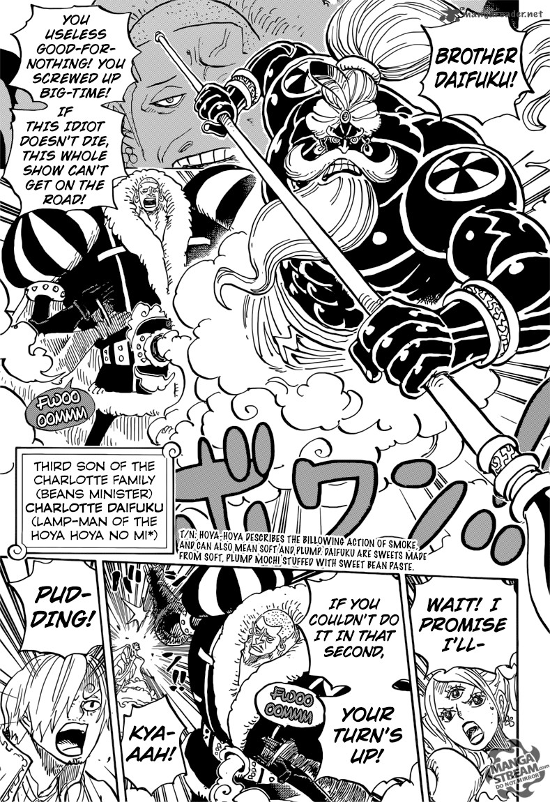 One Piece Manga Chapter 864 page 7 - The Vinsmoke Massacre Plot
