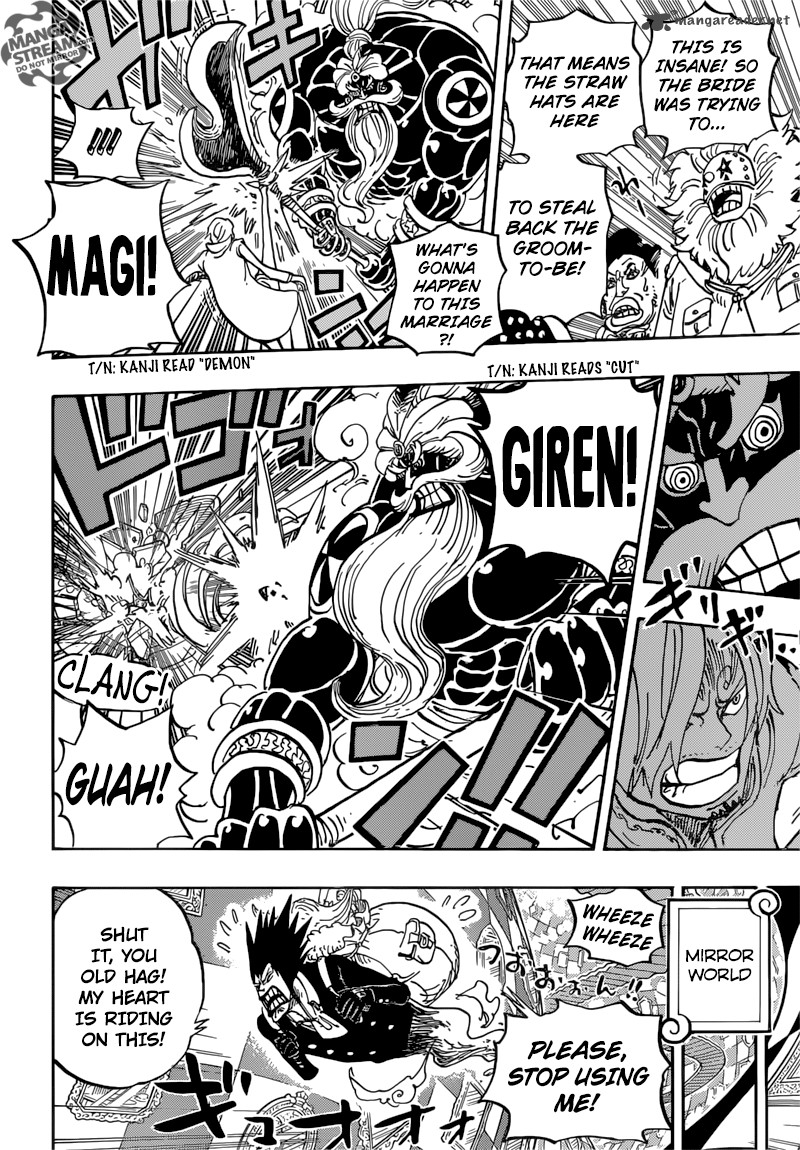 One Piece Manga Chapter 864 page 8 - The Vinsmoke Massacre Plot