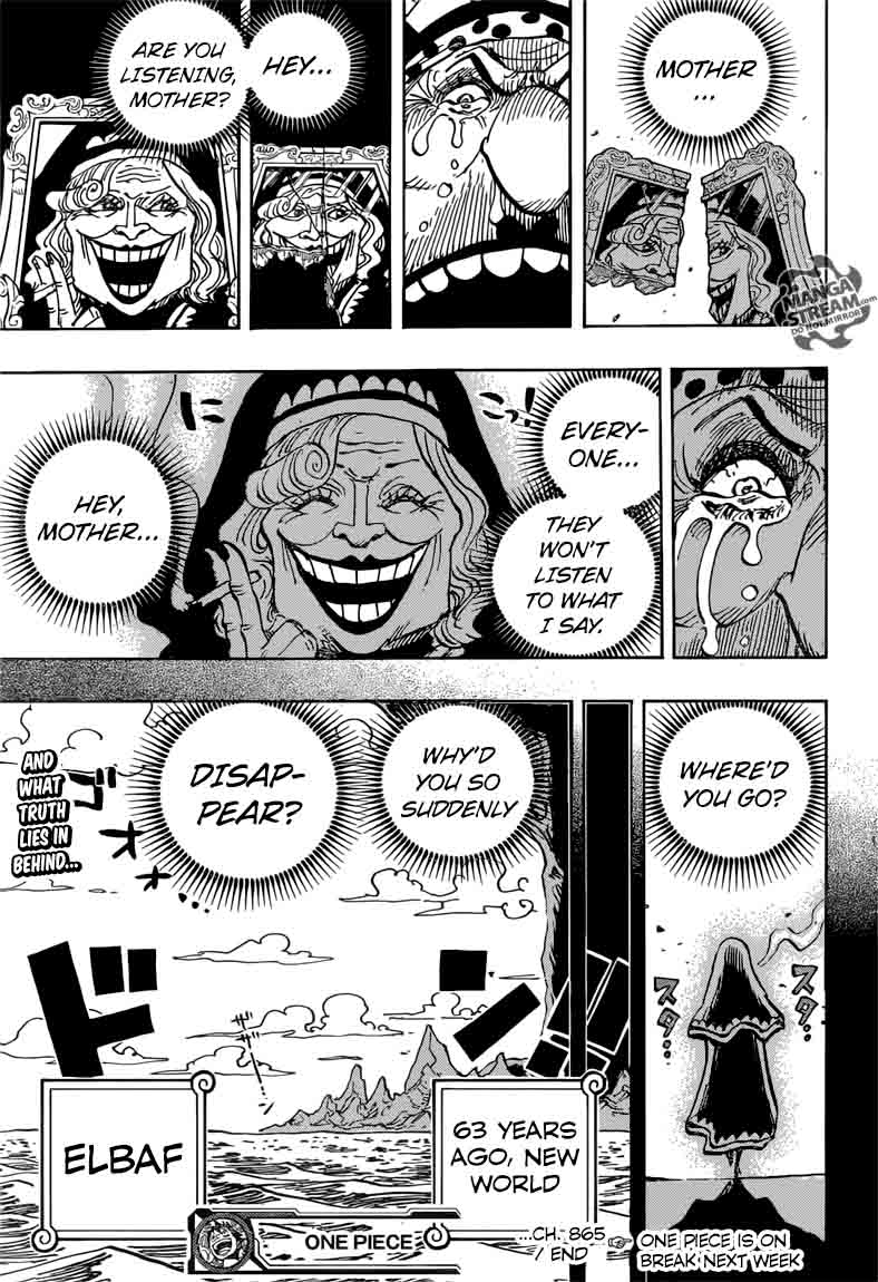 One Piece Manga Chapter 865 page 16 - Hey, Mother