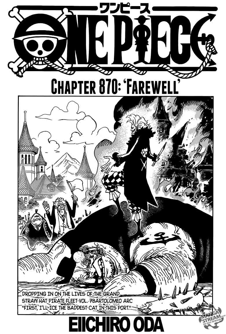 One Piece Manga Chapter 870 page 1 - Parting