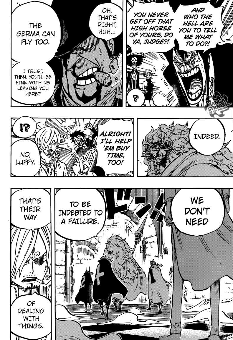 One Piece Manga Chapter 870 page 12 - Parting