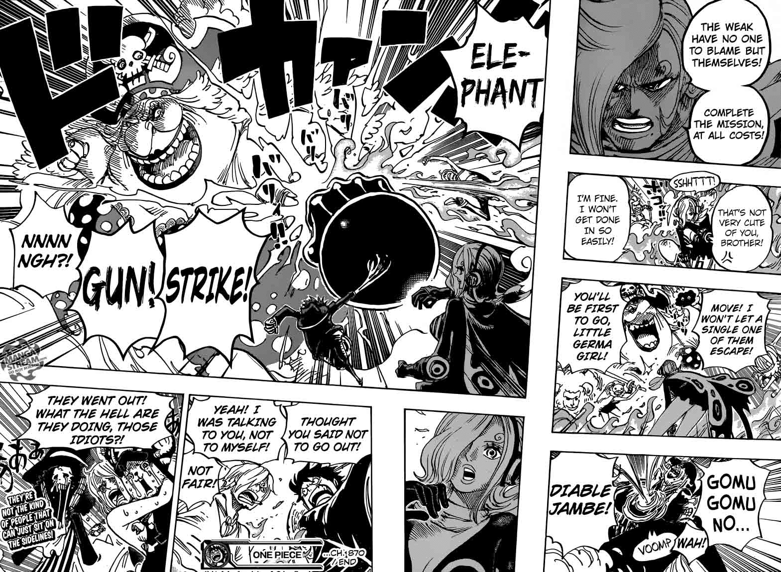 One Piece Manga Chapter 870 page 16 - Parting