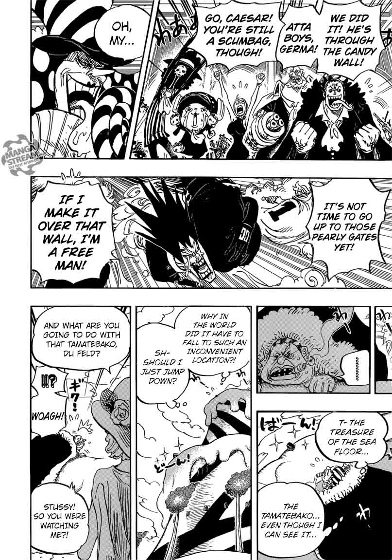 One Piece Manga Chapter 871 page 4 - You Can Do It, Caesar!!