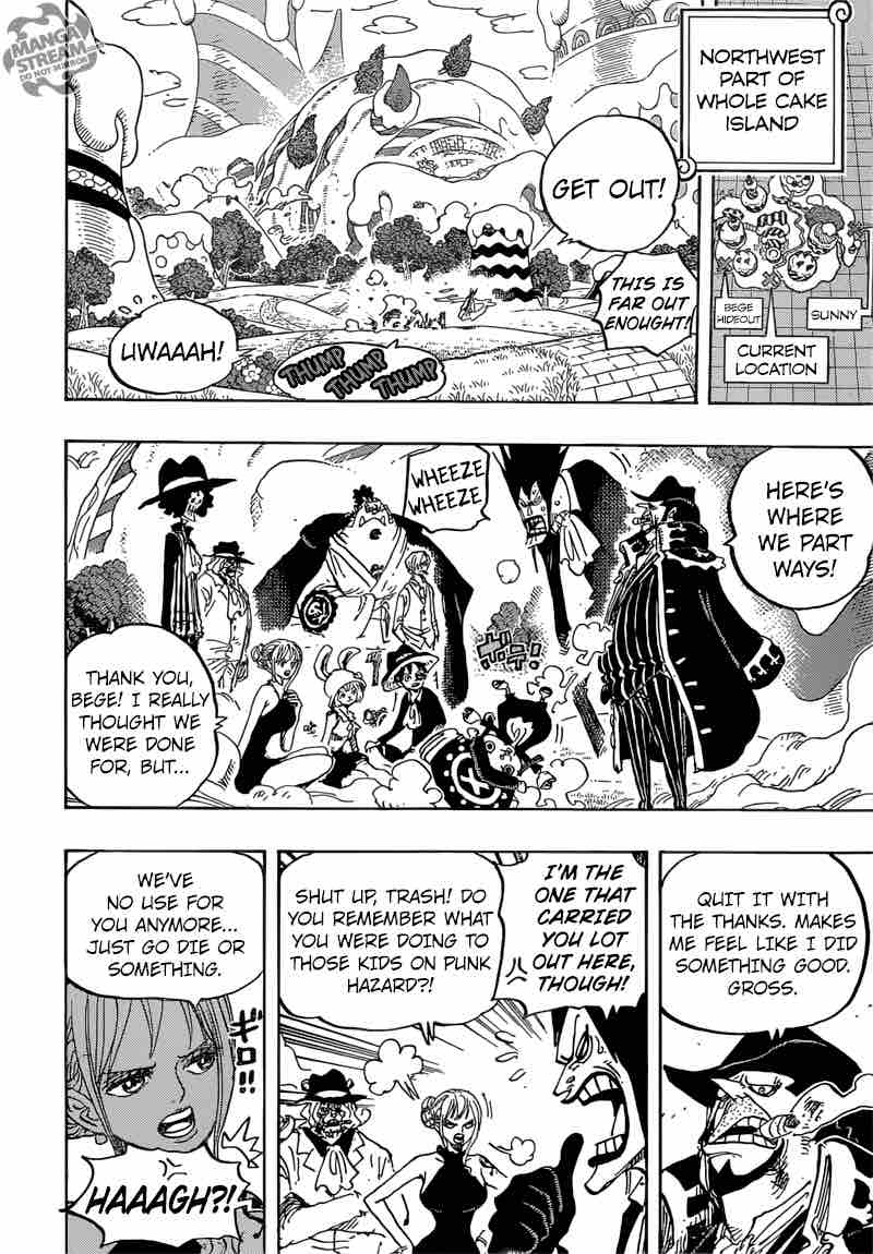 One Piece Manga Chapter 872 page 16 - Thick and Fluffy
