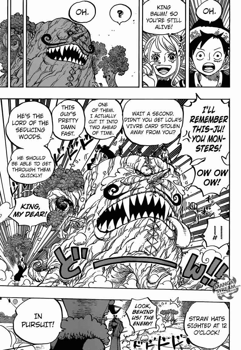 One Piece Manga Chapter 873 page 14 - Trapped Like Sweets in a Cage