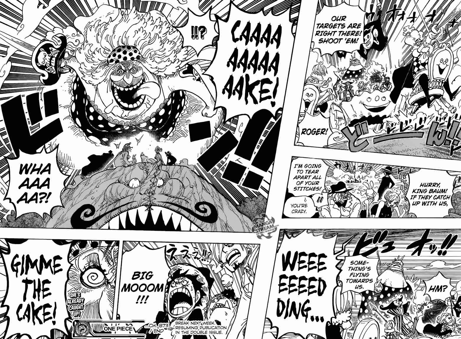 One Piece Manga Chapter 873 page 15 - Trapped Like Sweets in a Cage