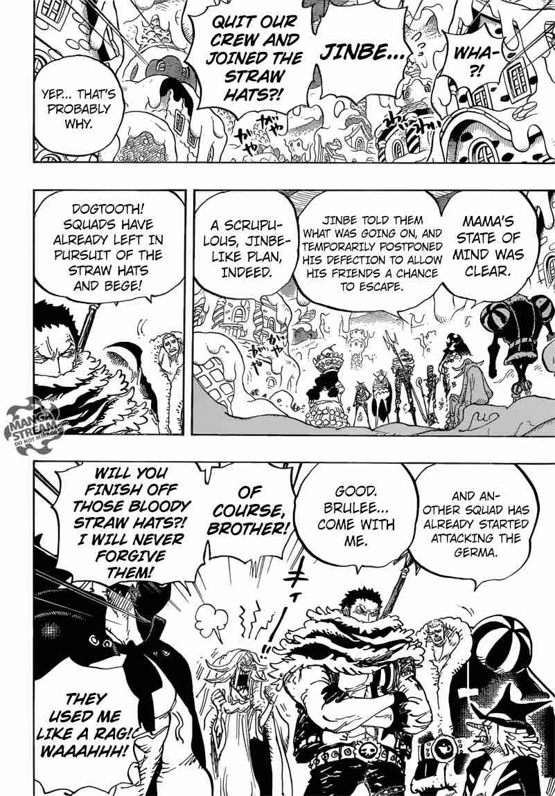 One Piece Manga Chapter 873 page 4 - Trapped Like Sweets in a Cage