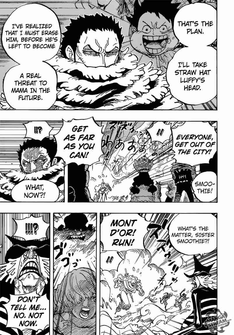 One Piece Manga Chapter 873 page 5 - Trapped Like Sweets in a Cage