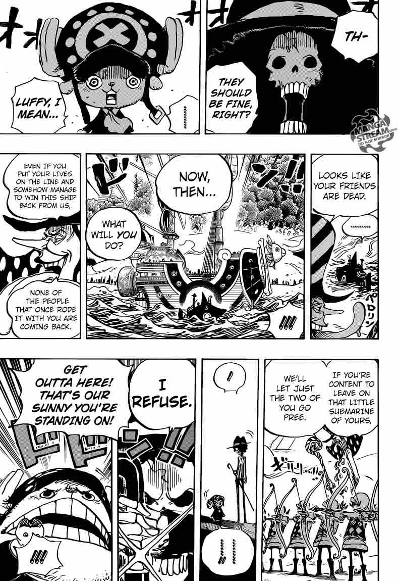 One Piece Manga Chapter 875 page 15 - A Woman's Honor