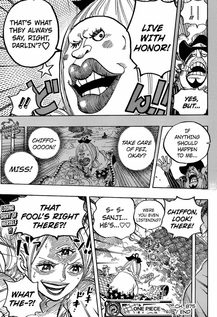 One Piece Manga Chapter 875 page 17 - A Woman's Honor
