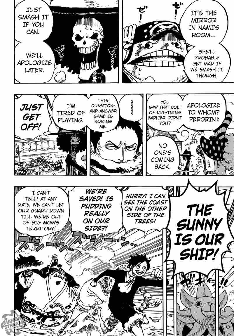One Piece Manga Chapter 876 page 15 - Pudding Coincidentally Appears!!