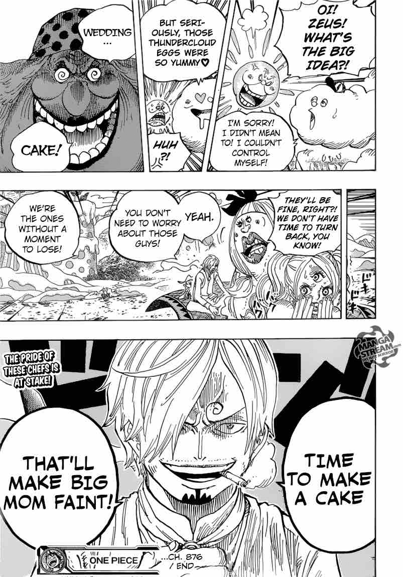 One Piece Manga Chapter 876 page 16 - Pudding Coincidentally Appears!!