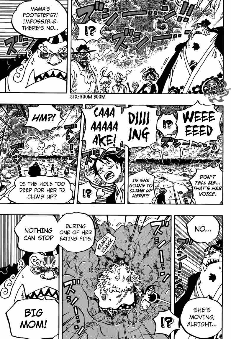 One Piece Manga Chapter 876 page 3 - Pudding Coincidentally Appears!!