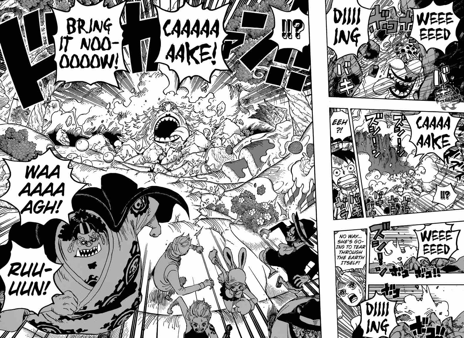 One Piece Manga Chapter 876 page 4 - Pudding Coincidentally Appears!!