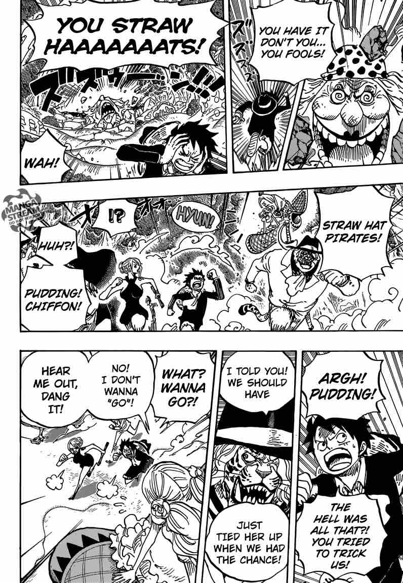 One Piece Manga Chapter 876 page 5 - Pudding Coincidentally Appears!!