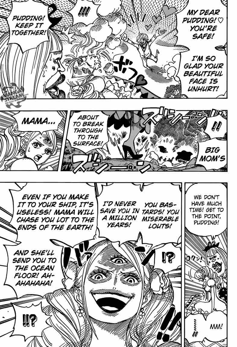 One Piece Manga Chapter 876 page 6 - Pudding Coincidentally Appears!!