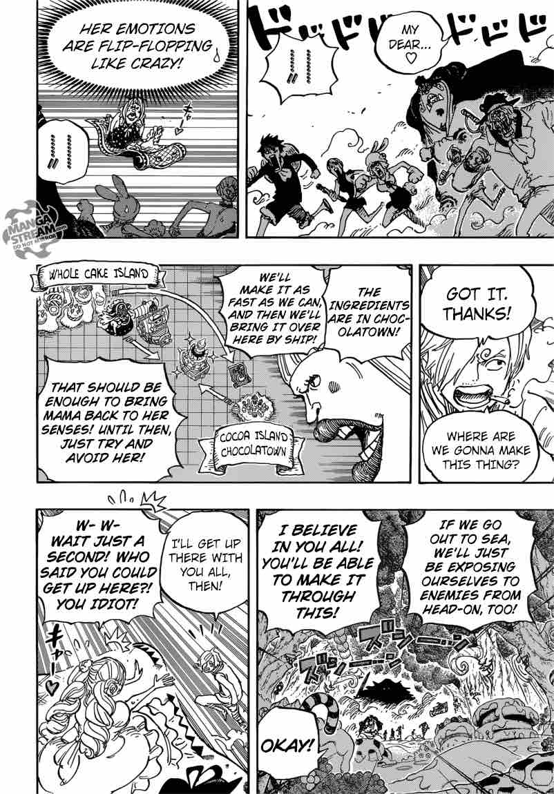 One Piece Manga Chapter 876 page 9 - Pudding Coincidentally Appears!!