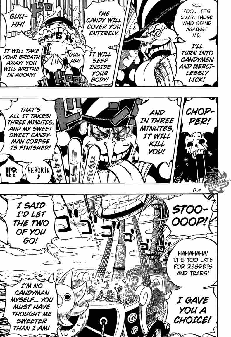 One Piece Manga Chapter 877 page 3 - Not Sweet