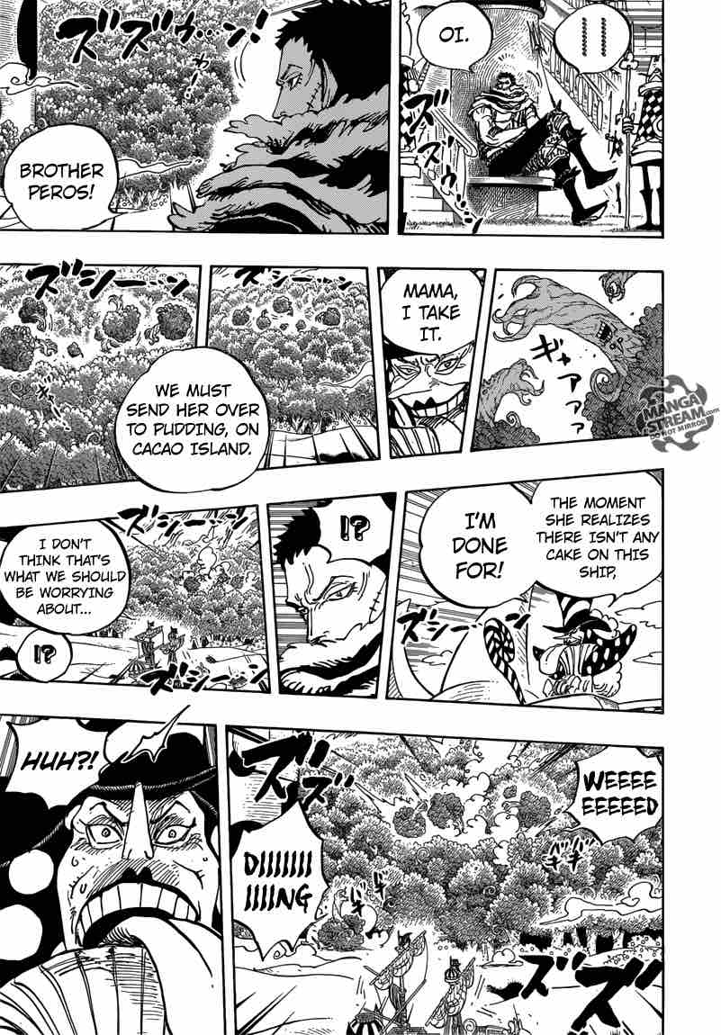 One Piece Manga Chapter 877 page 5 - Not Sweet