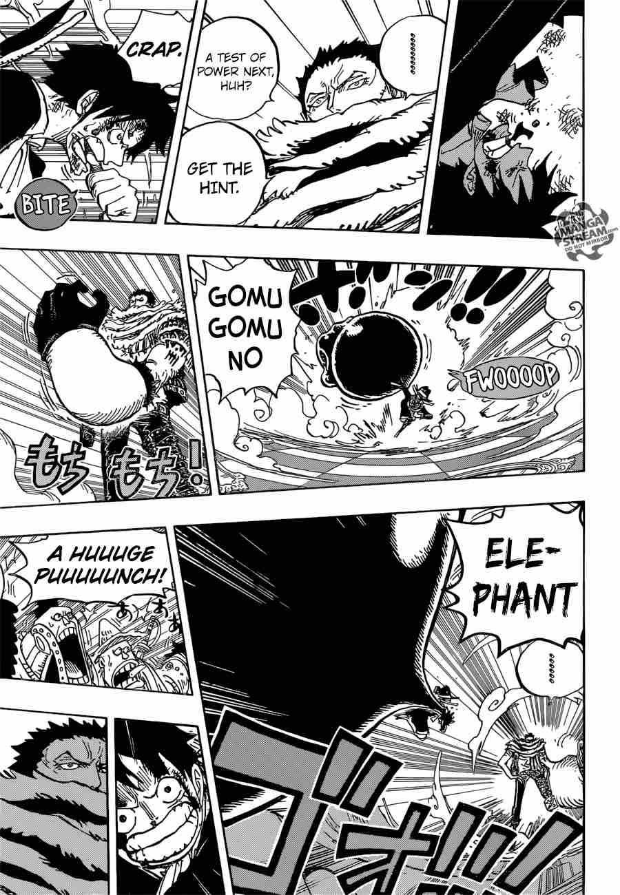 One Piece Manga Chapter 879 page 15 - One of Big Mom's "3 Sweet Commanders", Katakuri
