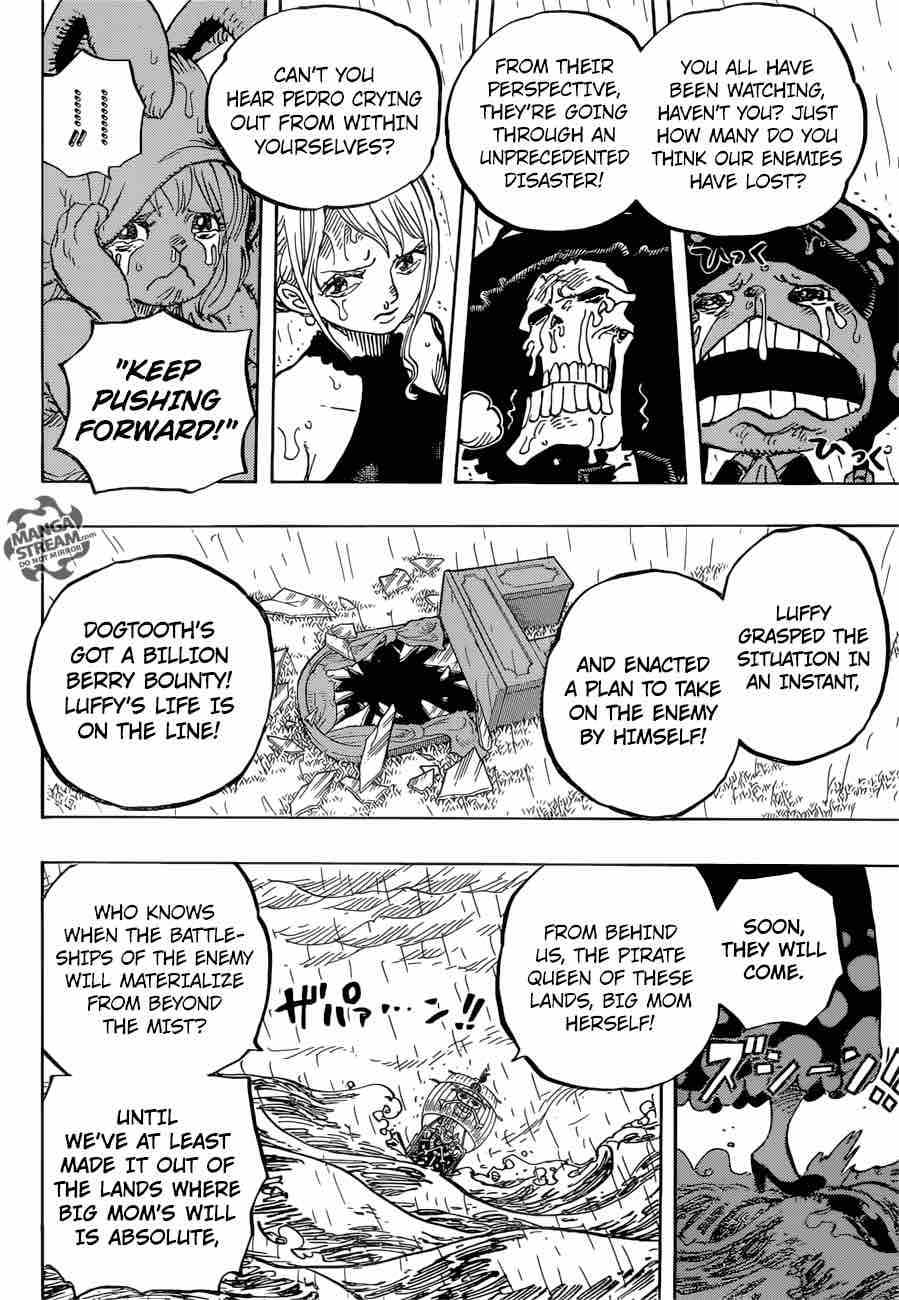 One Piece Manga Chapter 879 page 4 - One of Big Mom's "3 Sweet Commanders", Katakuri