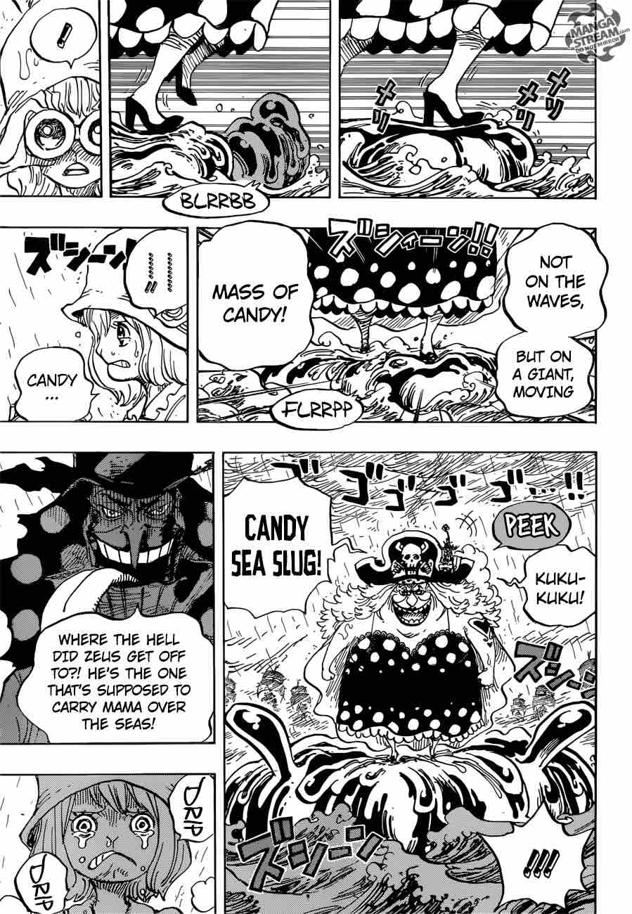 One Piece Manga Chapter 879 page 7 - One of Big Mom's "3 Sweet Commanders", Katakuri