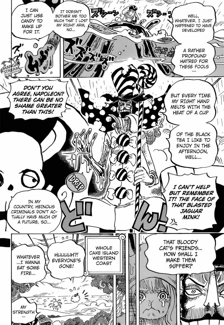 One Piece Manga Chapter 879 page 8 - One of Big Mom's "3 Sweet Commanders", Katakuri