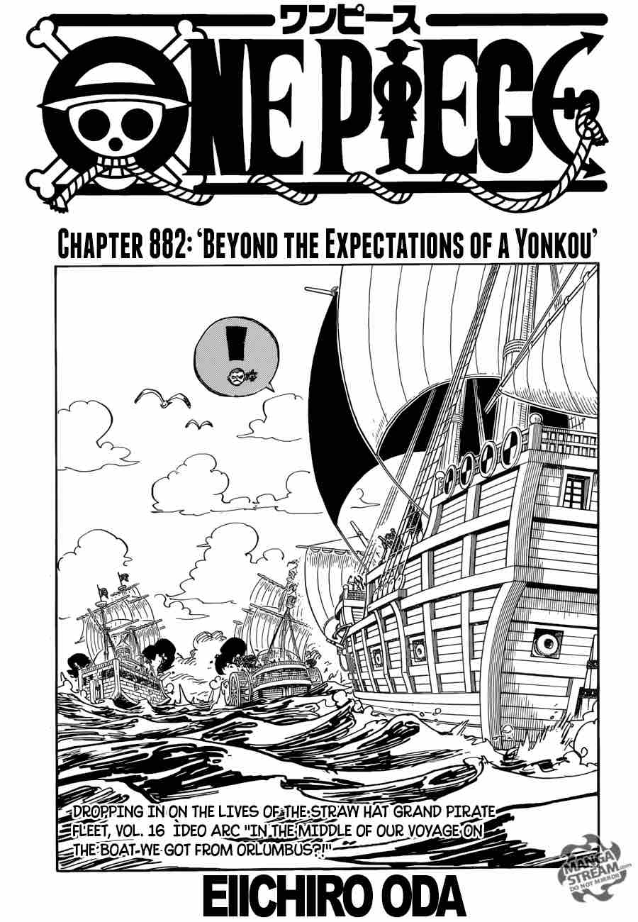 One Piece Manga Chapter 882 page 1 - Beyond the Emperor's Expectations