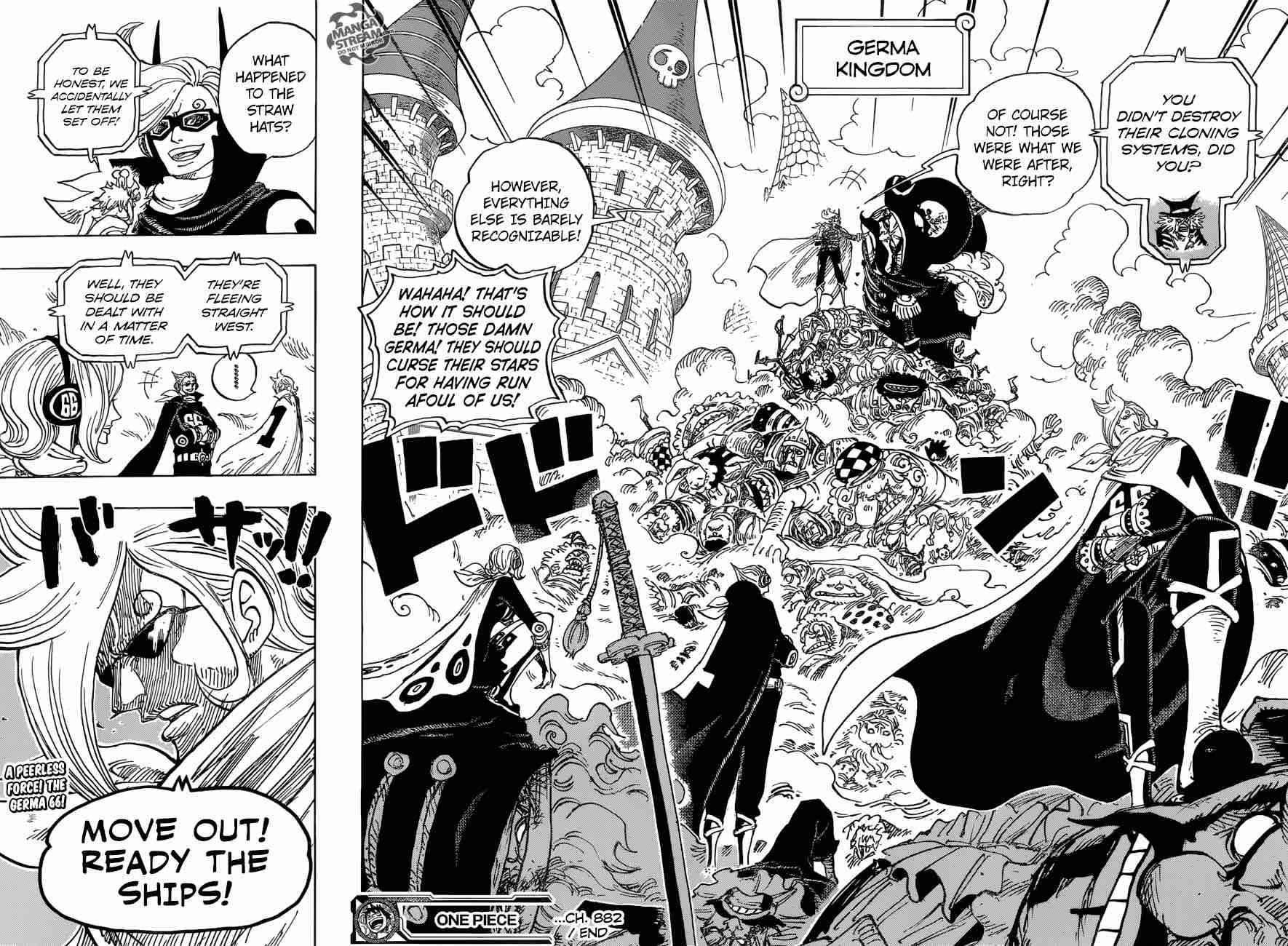 One Piece Manga Chapter 882 page 15 - Beyond the Emperor's Expectations