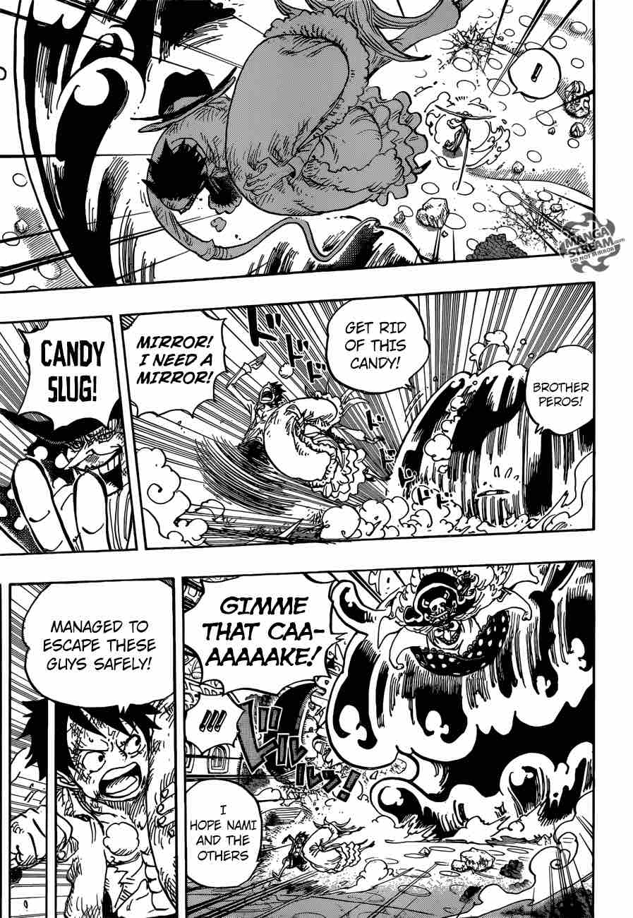 One Piece Manga Chapter 885 page 12 - It's Brûlée!!!