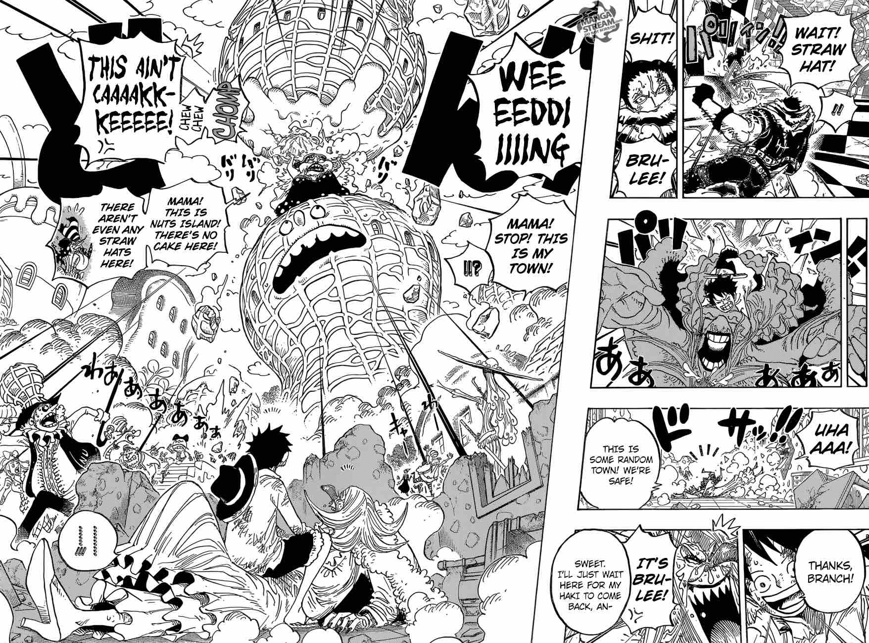 One Piece Manga Chapter 885 page 8 - It's Brûlée!!!